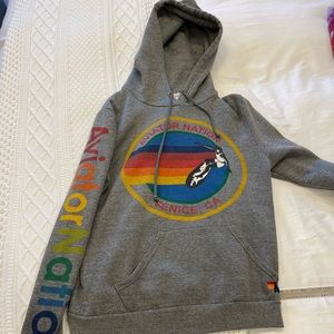 Aviator Nation classic grey hoodie-like new
